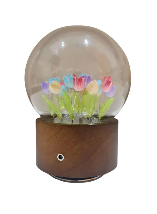 Tulip Decorative Light Ornaments LED Atmosphere Lamp & Music Box