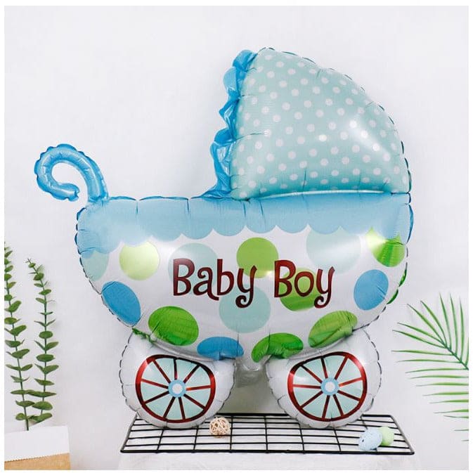 1 pc  Birthday Party Balloons Large Size Baby Boy Crib Foil Balloon Adult & Kids Party Theme Decorations for Birthday, Anniversary, Baby Shower Fatio General Trading