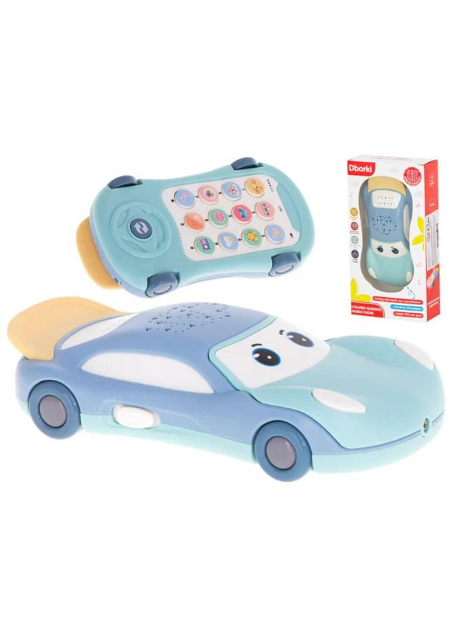 Blue Car-Shaped Learning Mobile Phone