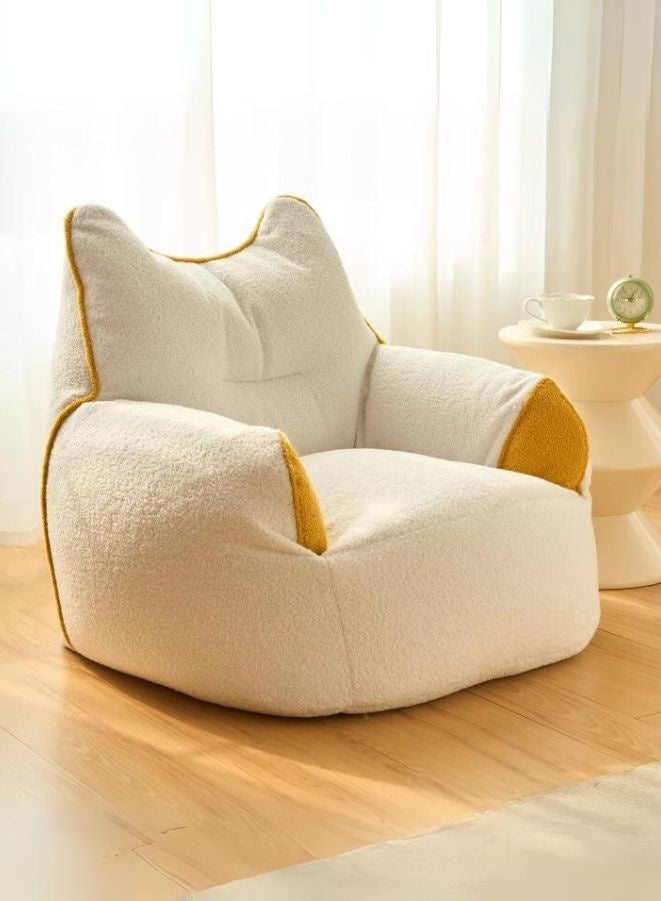 Plush Bean Bag Chair on floor