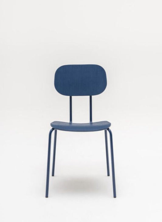 New School Plywood Chair with 4-Legged Base (Customizable)