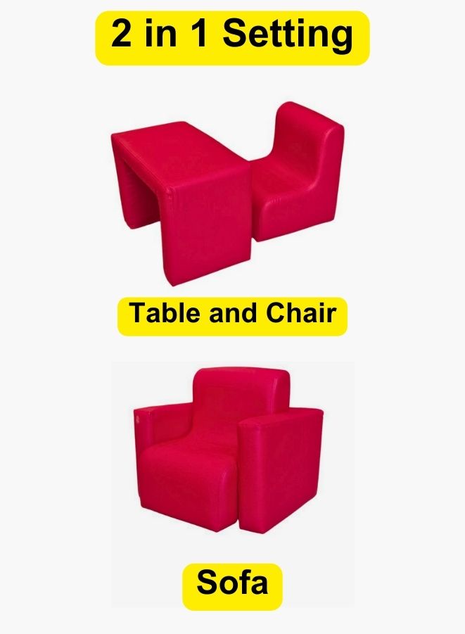 Kid's Armchair and Table Set features