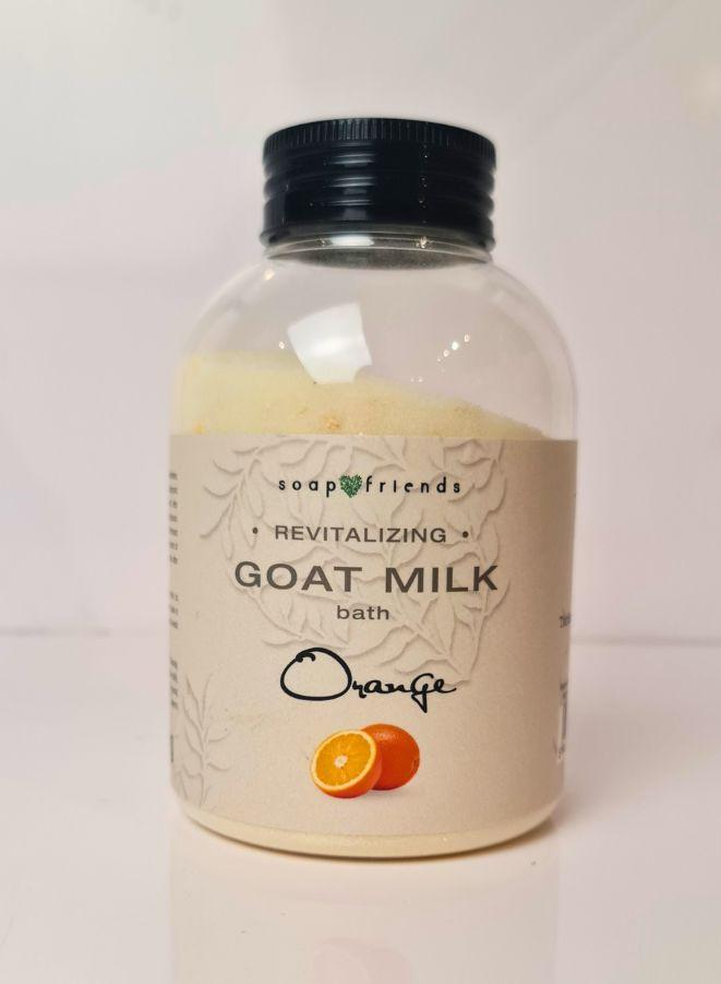 Orange Goat Milk Bath, for Young and Soothing Skin 500 g