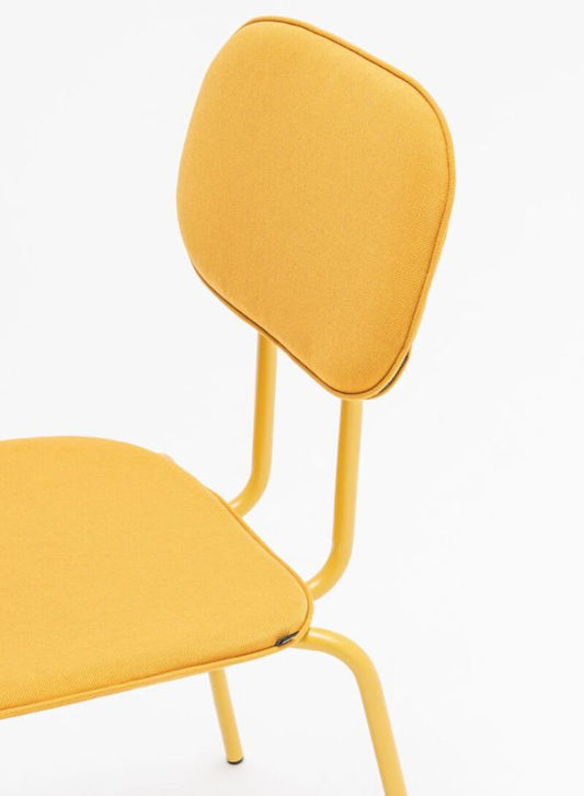 New School Upholstered Chair with 4-Legged Base (Customizable)