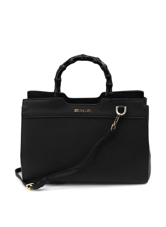 R Roncato Leather Bag with Removable Shoulder Strap and Top Handle