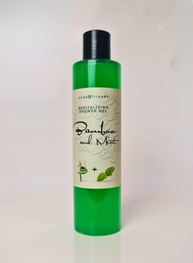 Soap&Friends Bamboo and Peppermint Shower Gel with Moisturizing Avocado Oil - 250 ml bottle