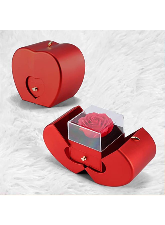 Premium Red Gift Box: Elegant Storage and Display Solution for Your Valuables (Necklace Not Included)