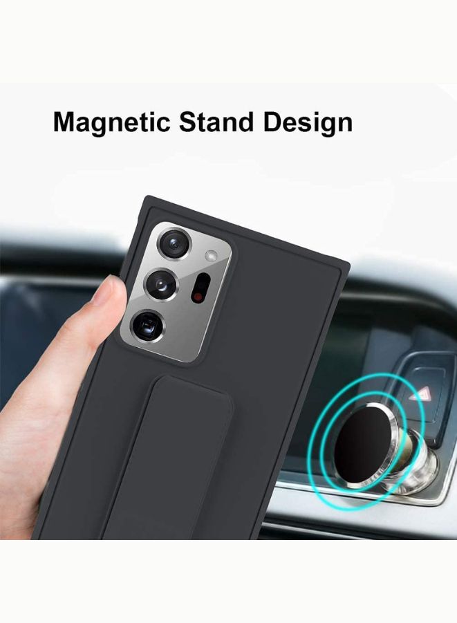 Samsung Galaxy Note 20 phone cover with Magnetic Stand & Holder, Premium Silicone Hand Strap Grip Multi Stand