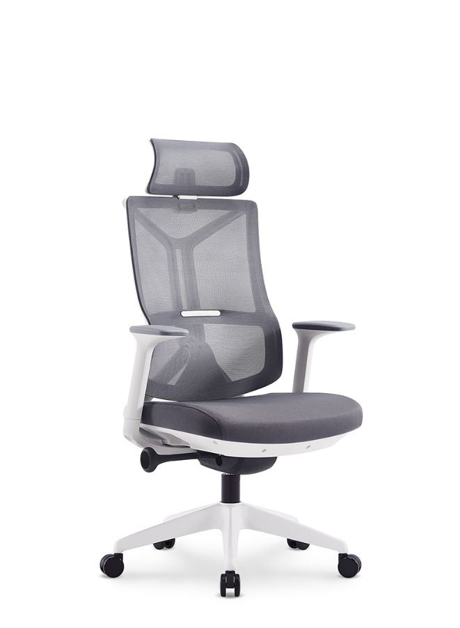 Modern Ergonomic Office Chair With Headrest for Office, Home Office and Shops,High Back, Grey