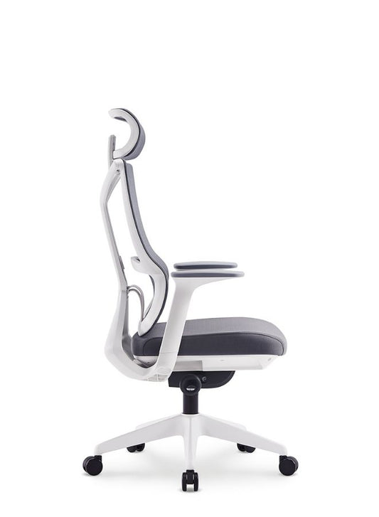 Modern Ergonomic Office Chair With Headrest for Office, Home Office and Shops,High Back, Grey