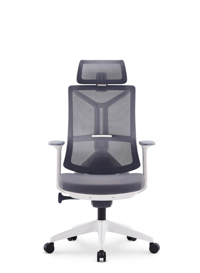 Modern Ergonomic Office Chair With Headrest for Office, Home Office and Shops,High Back, Grey