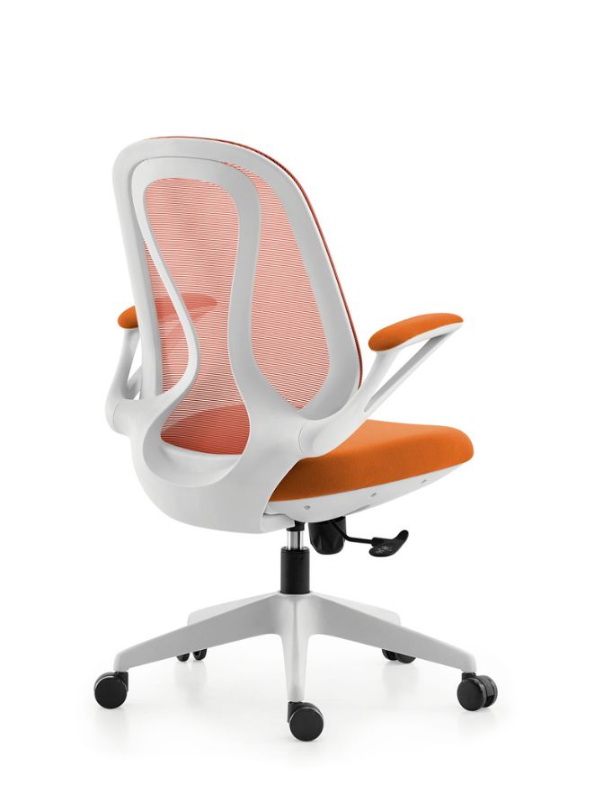 Middle Back Mesh Office Chair Orange