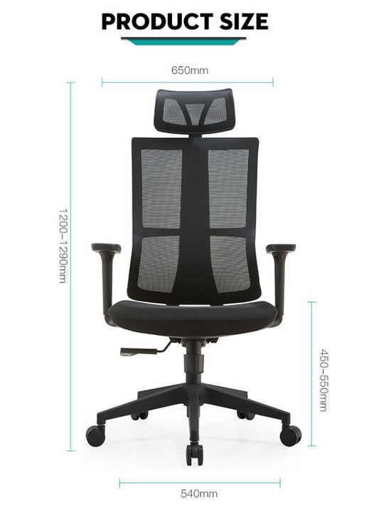 Ergonomic Chair's Dimension