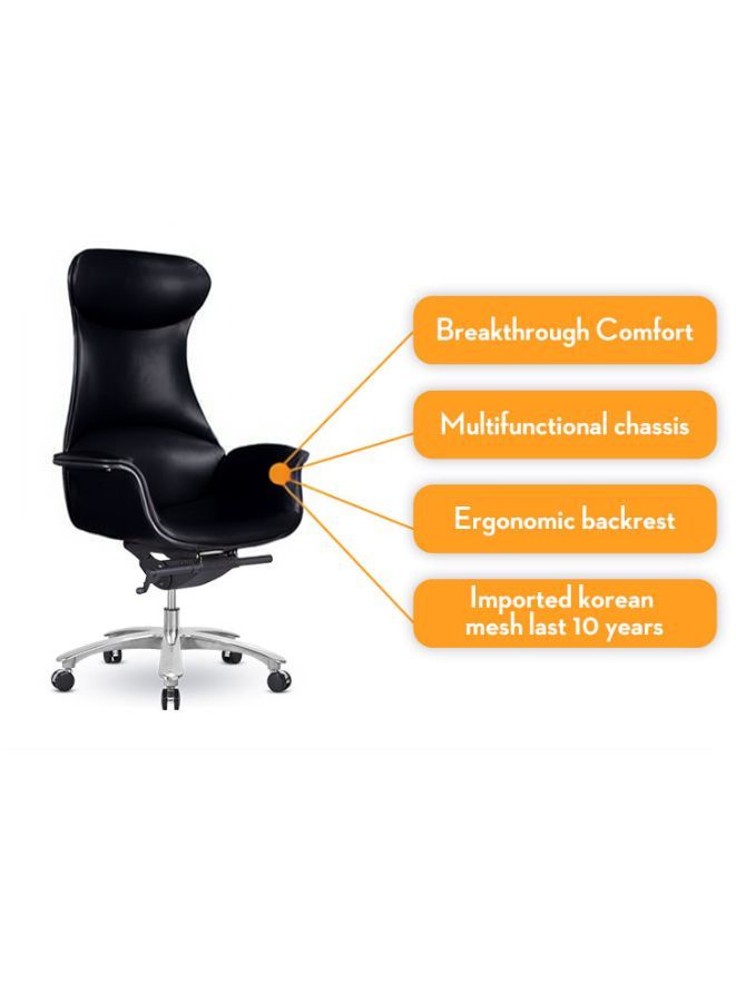 Luxury Swivel Leather Computer Furniture Executive Leather Ergonomic Office Chair