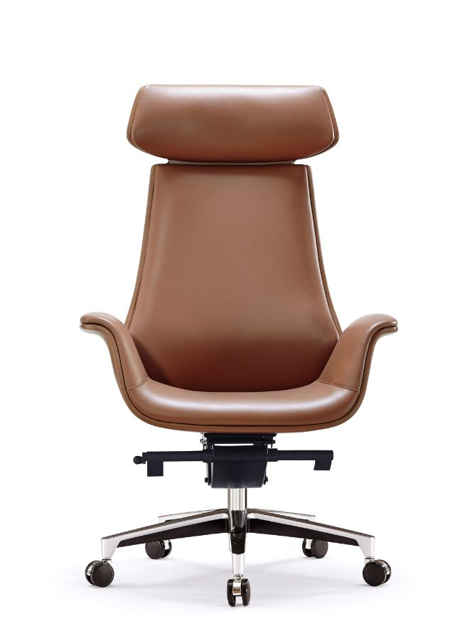 Luxury Swivel Black Leather Executive Office Chair 
