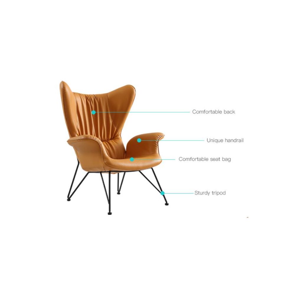 Luxury Leisure Office Chair for Lobby, Living Rooms and Waiting Areas with Wooden Frame