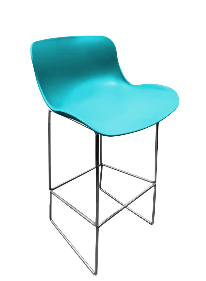 High Bar Stool Blue