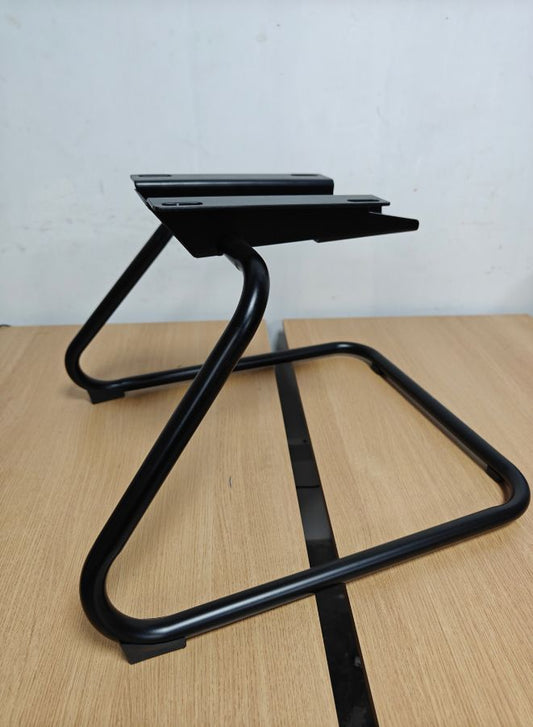 Black Legs for Visitor Chairs – Common Size, 25mm Tube, 1.8mm Thickness, Bow Leg Design