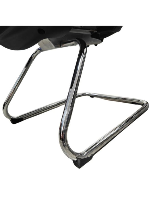 Chrome Legs for Visitor Chairs – Common Size, 25mm Tube, 1.8mm Thickness, Bow Leg Design