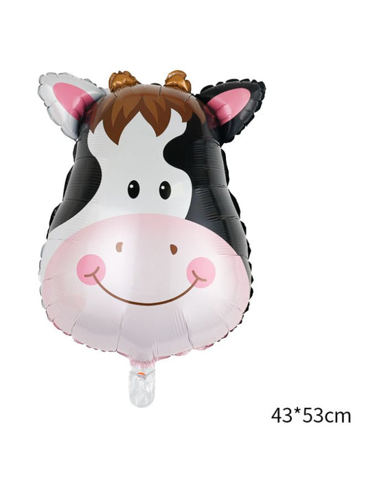 Animal Adventure Awaits: Set of 5 Adorable Animal Cartoon Balloons for Playful Celebrations