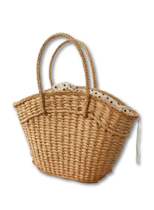 حقائب مصنوعة يدويًا من القش للنساء - حقيبة يد أنيقة على الشاطئ من الخيزران، حقيبة كتف عصرية، محفظة مصنوعة يدويًا صديقة للبيئة للأزياء العصرية للفتيات