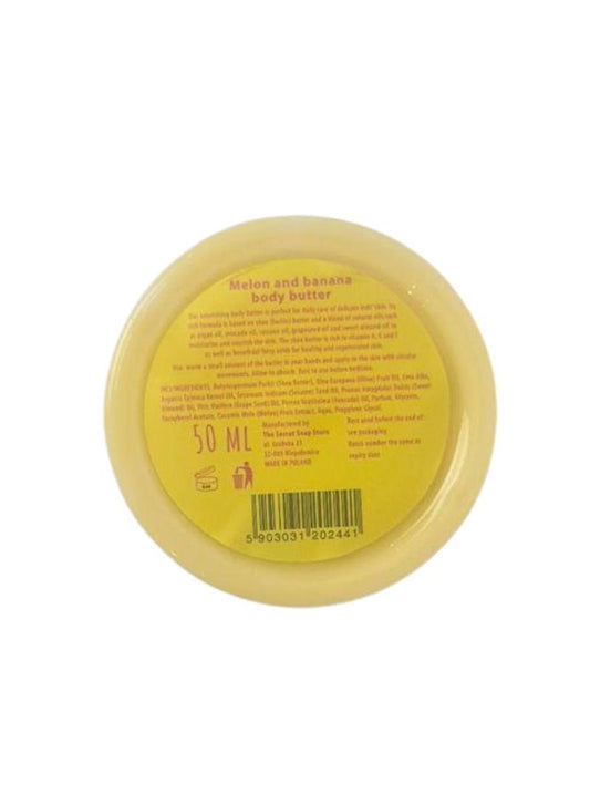 50ml Soap&Friends Shea Body Butter for Gentle Care of Delicate Kids' Skin, Melon and Banana