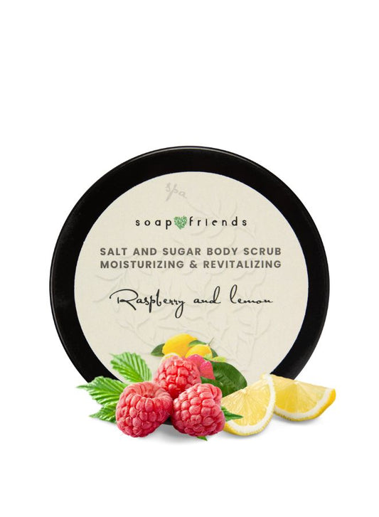 Body Scrub Raspberry with Lemon | Deep Cleansing and Regenerating Body Scrub for Sauna and Steam Bath - 50gm