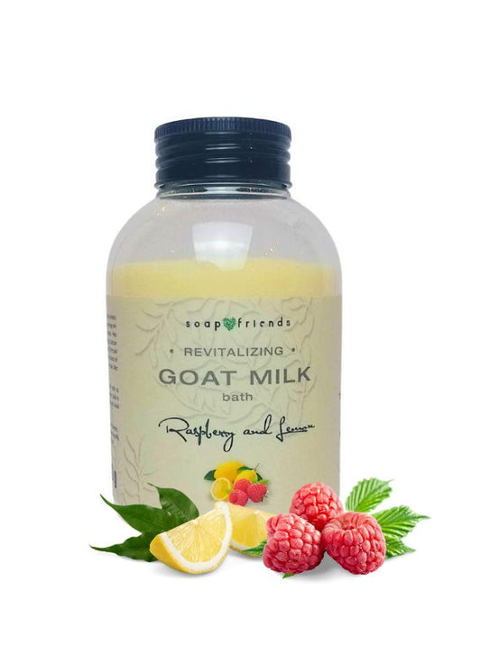 Soap&Friends Raspberry and Lemon Goat Milk for Soothing and Fresh Skin 500 g