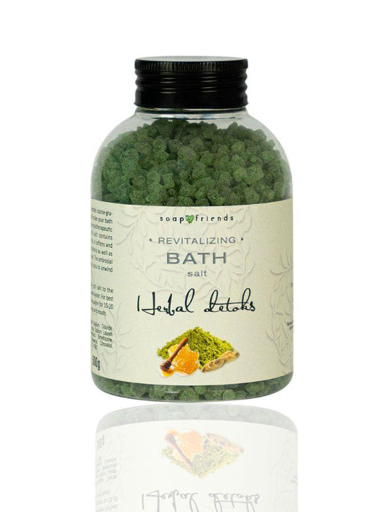 Soap&Friends Purifying Herbal Detox Bath Salt for Cleansed and Renewed Skin 500g