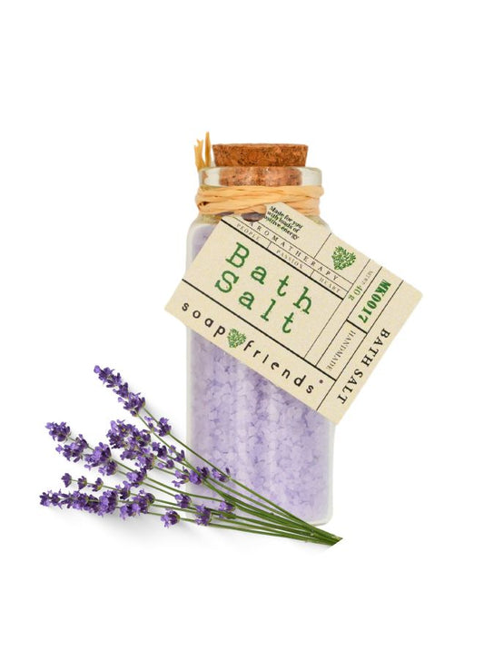 Soap&Friends Soothing Lavender Bath Salt for Relaxation and Youthful Renewal 40g