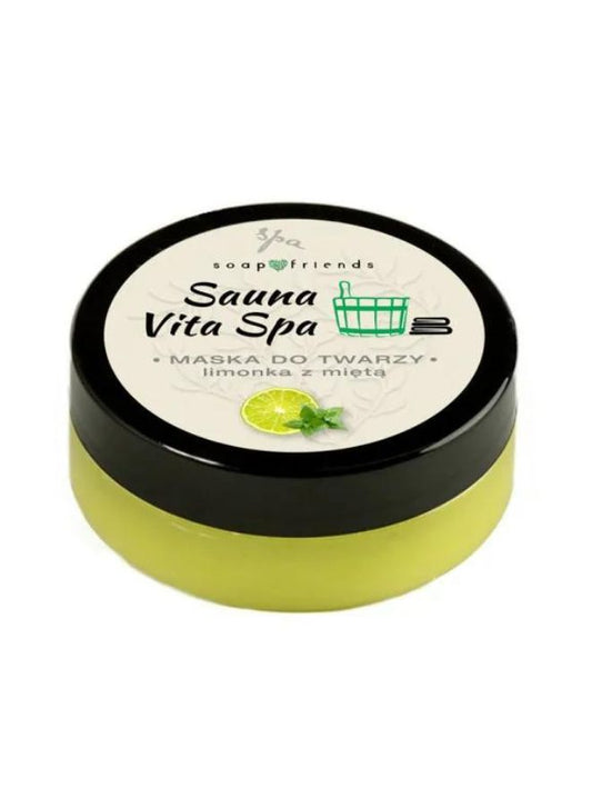 Lime Mint Gel Face Mask | 50ml Gel Face Mask for Radiant Face, Neck | Soap&Friends