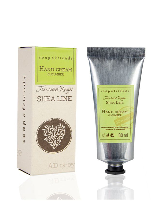 Soap&Friends Hydrating Hand Cream 20% Shea Butter Cucumber - Skin Renewal, 80 ml