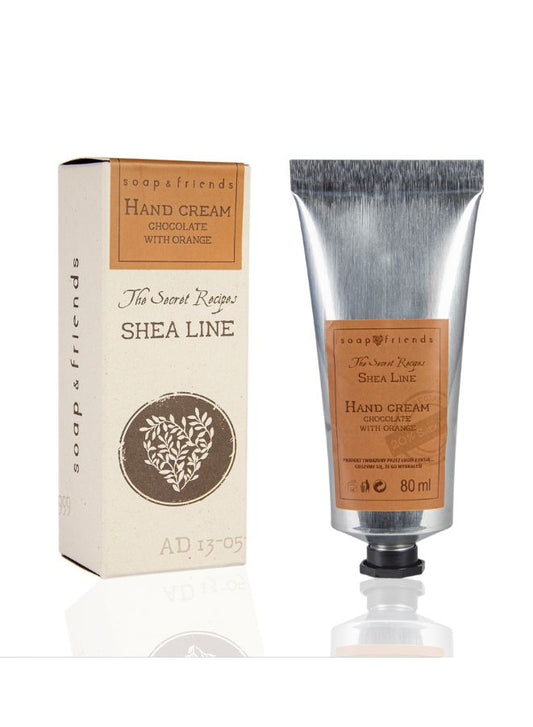 Soap&Friends Indulgent Hand Cream 20% Shea Butter Chocolate - Deep Moisturization, 80 ml