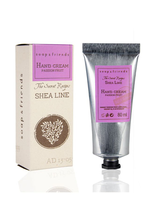 Soap&Friends Tropical Hand Cream 20% Shea Butter Passionfruit - Intense Hydration, 80 ml