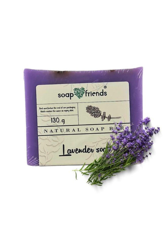 130g Provence Lavendar Soap Bar for Daily Cleansing with Rich Moisturizing | Handcrafted with Natural Ingredients Lavender Soap Bar  for everyday use