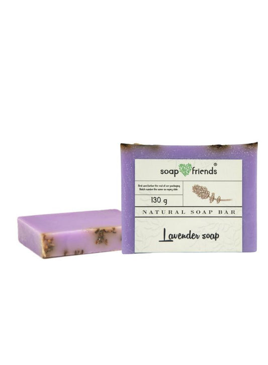 130g Provence Lavendar Soap Bar for Daily Cleansing with Rich Moisturizing | Handcrafted with Natural Ingredients Lavender Soap Bar  for everyday use