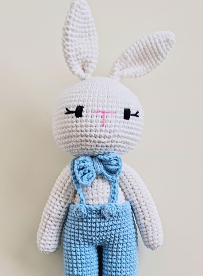 Exquisite Handcrafted Crochet Doll: Enchanting and Huggable Amigurumi Creation, Crafted with Care from 100% Cotton, Ideal for Children, A Thoughtful Gift and Captivating Nursery Accent
