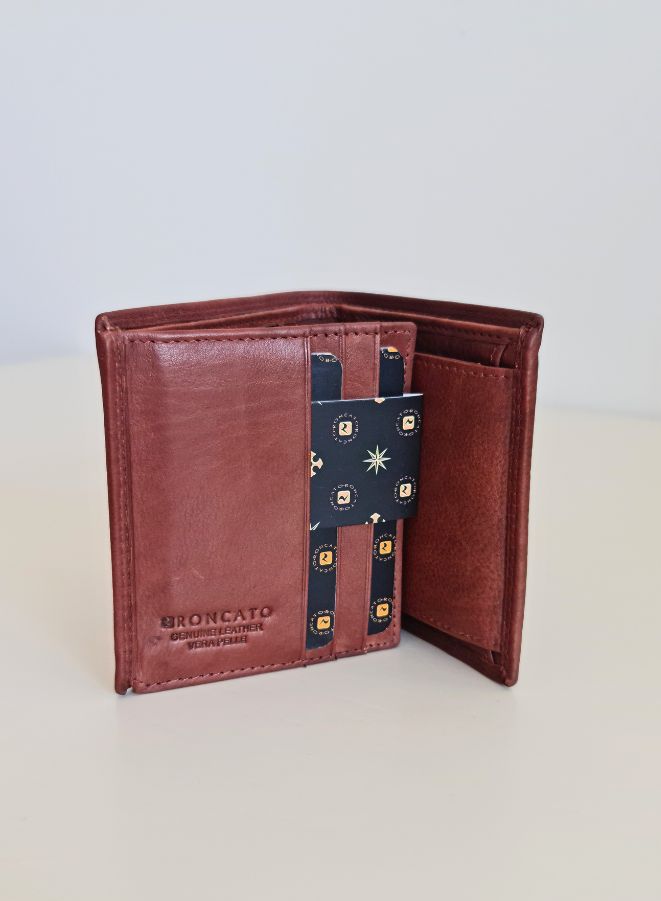 Elevate Your Elegance: R Roncato Men's Leather Wallet Made in Italy