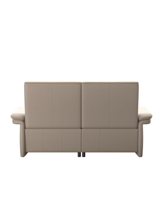 Mary Arm Upholstered 2 Seater Leather Sofa back