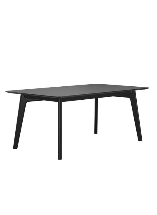 Bordeaux Expandable Table Rectangle (M) - Black Natural Solid Wood