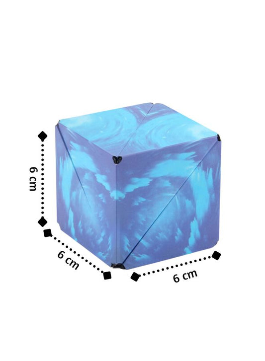 Shape Shifting Box, Fidget Cube with 36 Rare Earth Magnets, Light  Blue