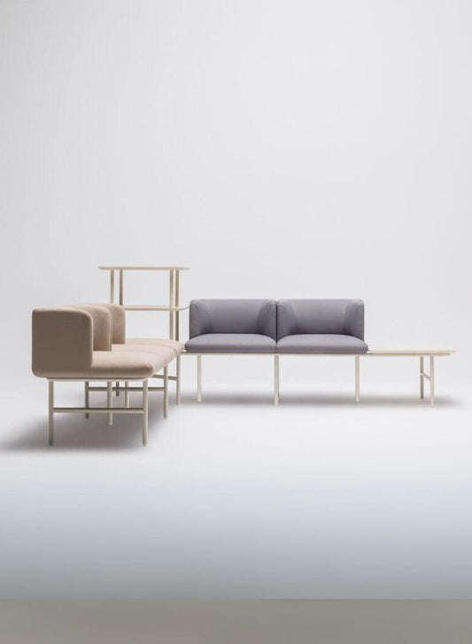 Agora Modular Seating System with Upholstered Backrest