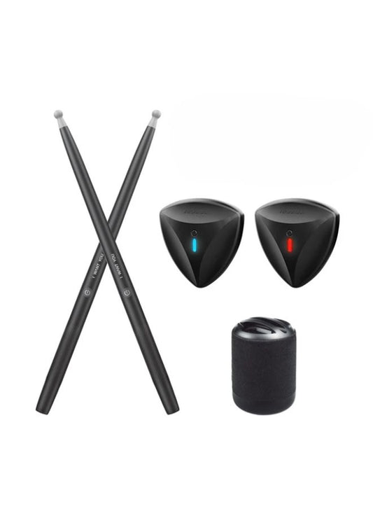 Virtual Drum Kit with Light, Portable Electric Air Drum Set Air Drum Sticks, Anti-slip Design, Ultra-low Latency