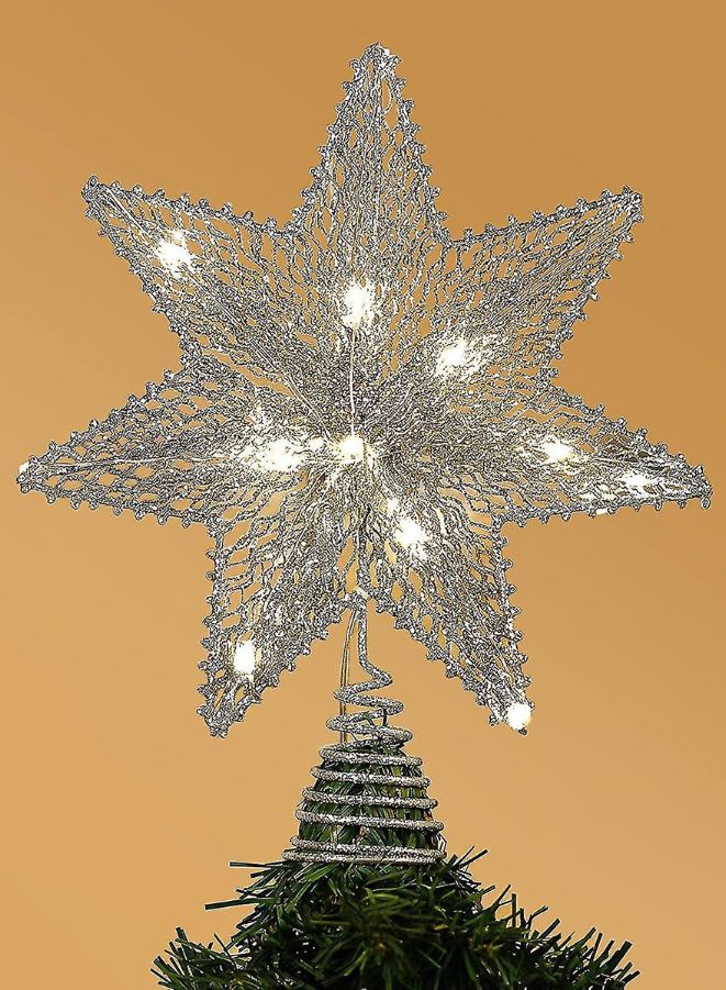 Christmas Star Treetop for Xmas Decor