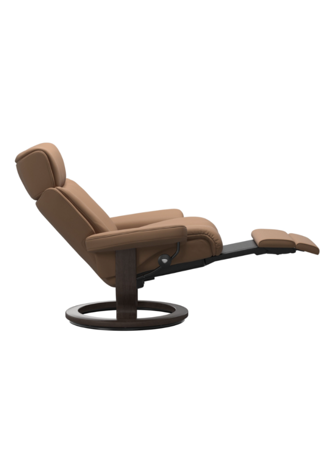 Magic Recliner with Power Leg and Battery - side view