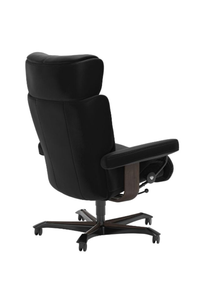 Stressless Magic Office Chair with Adjustable Headrest- back view