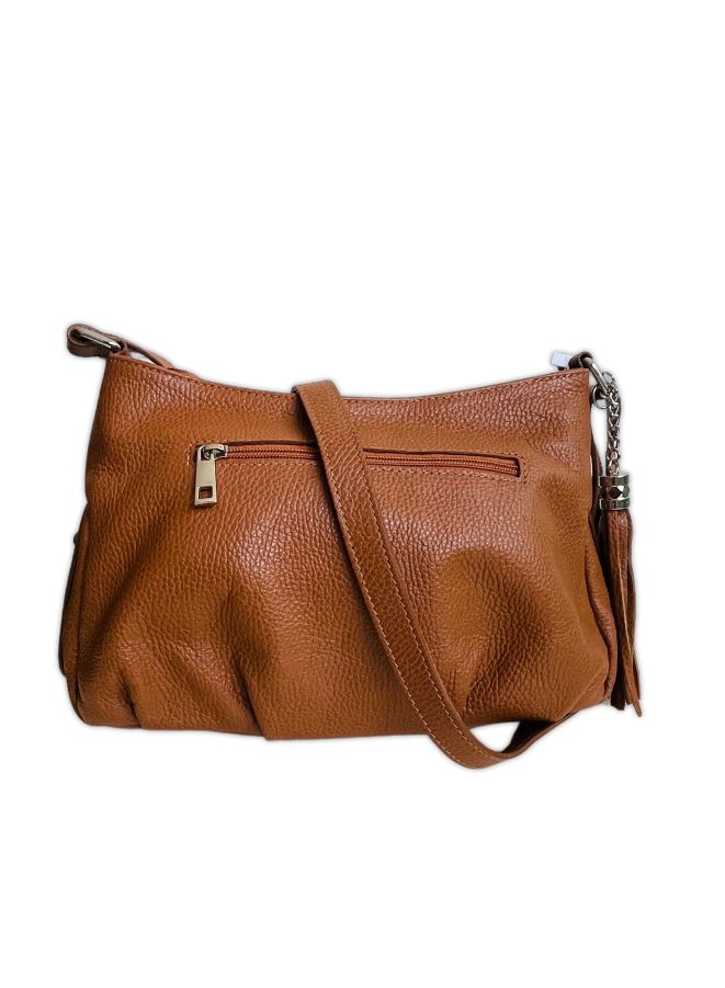 Effetty Genuine Leather Shoulder Bag, Brown