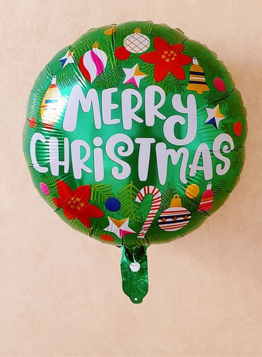 6-Piece Christmas Celebration Balloon Pack for Festive Decorations (6 Different Designs)