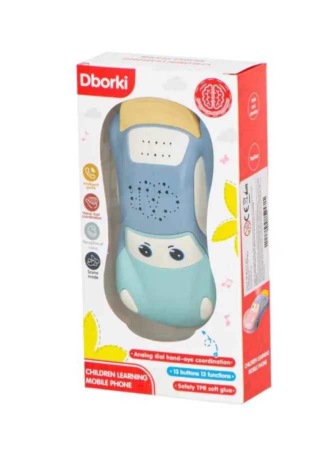 Blue Car-Shaped Learning Mobile Phone