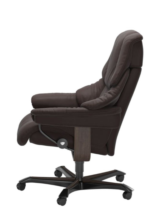 Reno Office Chair with Adjustable Headrest- side